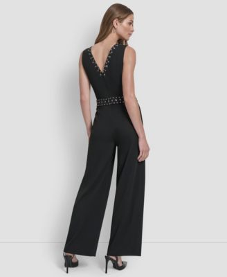 Women's Sleeveless Studded Jumpsuit