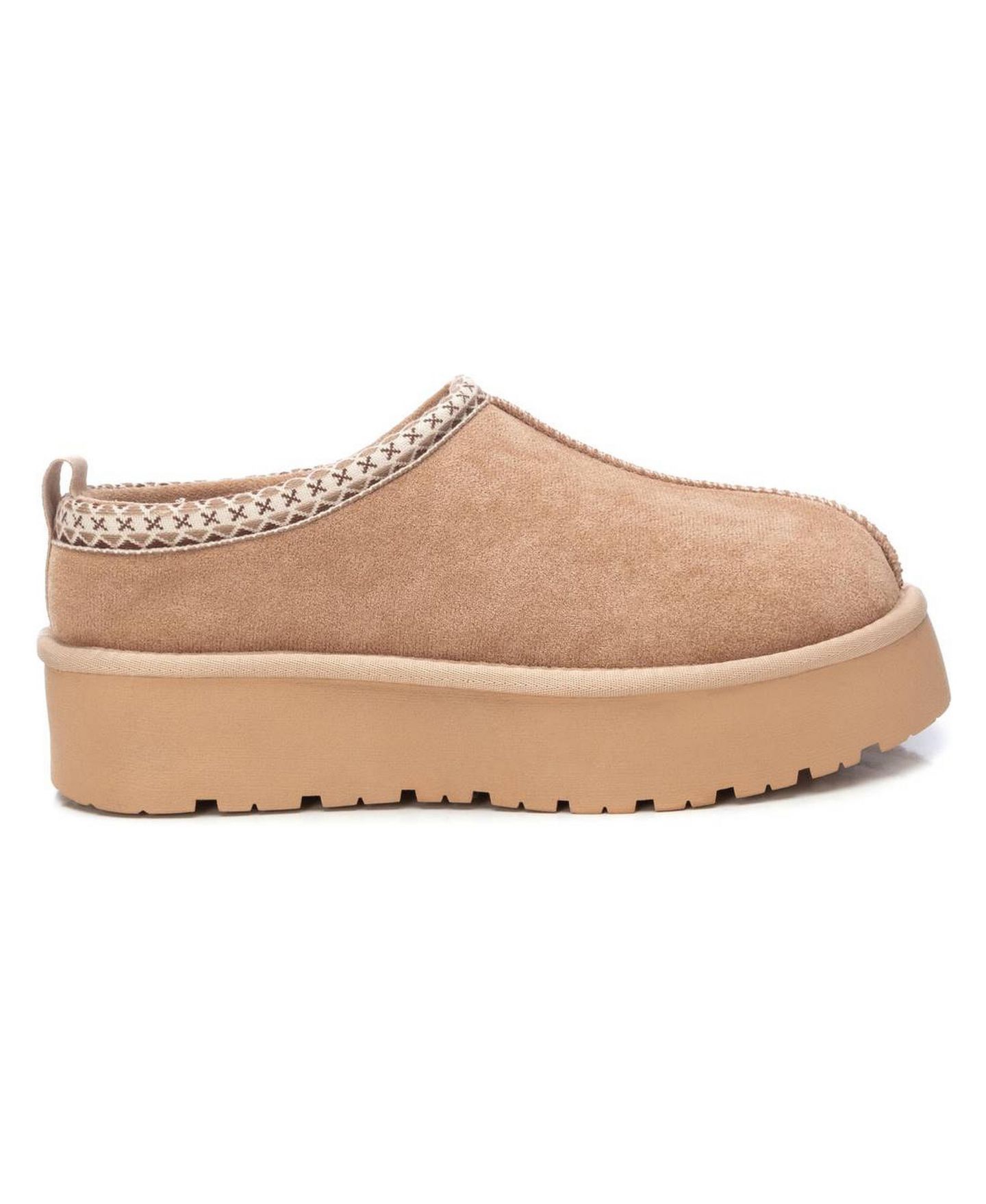 Женские тапочки XTI Suede Slippers, цвет: Бежевый — фото 2