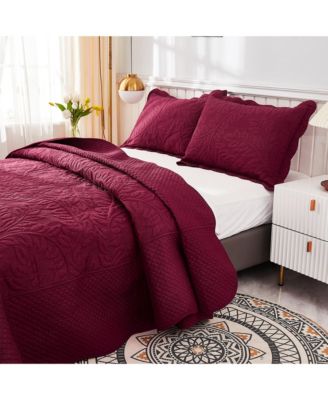 100% Cotton Oversized Bedspread Quilt Set - Queen
