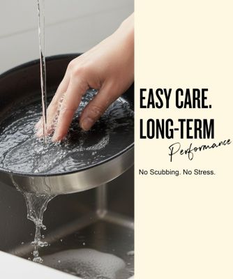 Maestro Nonstick Stainless Steel Frying Pan - Easy to Clean, Oven Safe and Made without PFAS, PFOA & PTFE