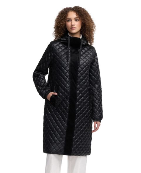 Женские куртки PAJAR Women’s Peridot Diamond Quilted Longline Shacket