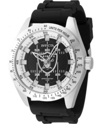 Men's 47859 NFL Las Vegas Raiders Quartz Multifunction White, Black Dial Watch