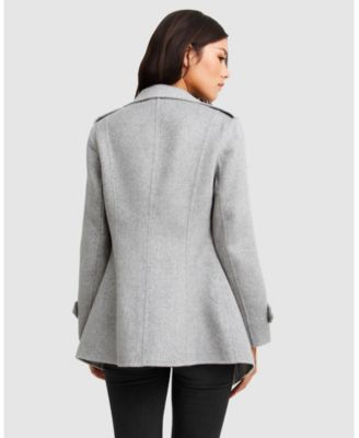 Women's Bad Girl Wool Blend Moto Coat