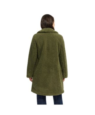 Women’s Teddy Coat with Notch Collar