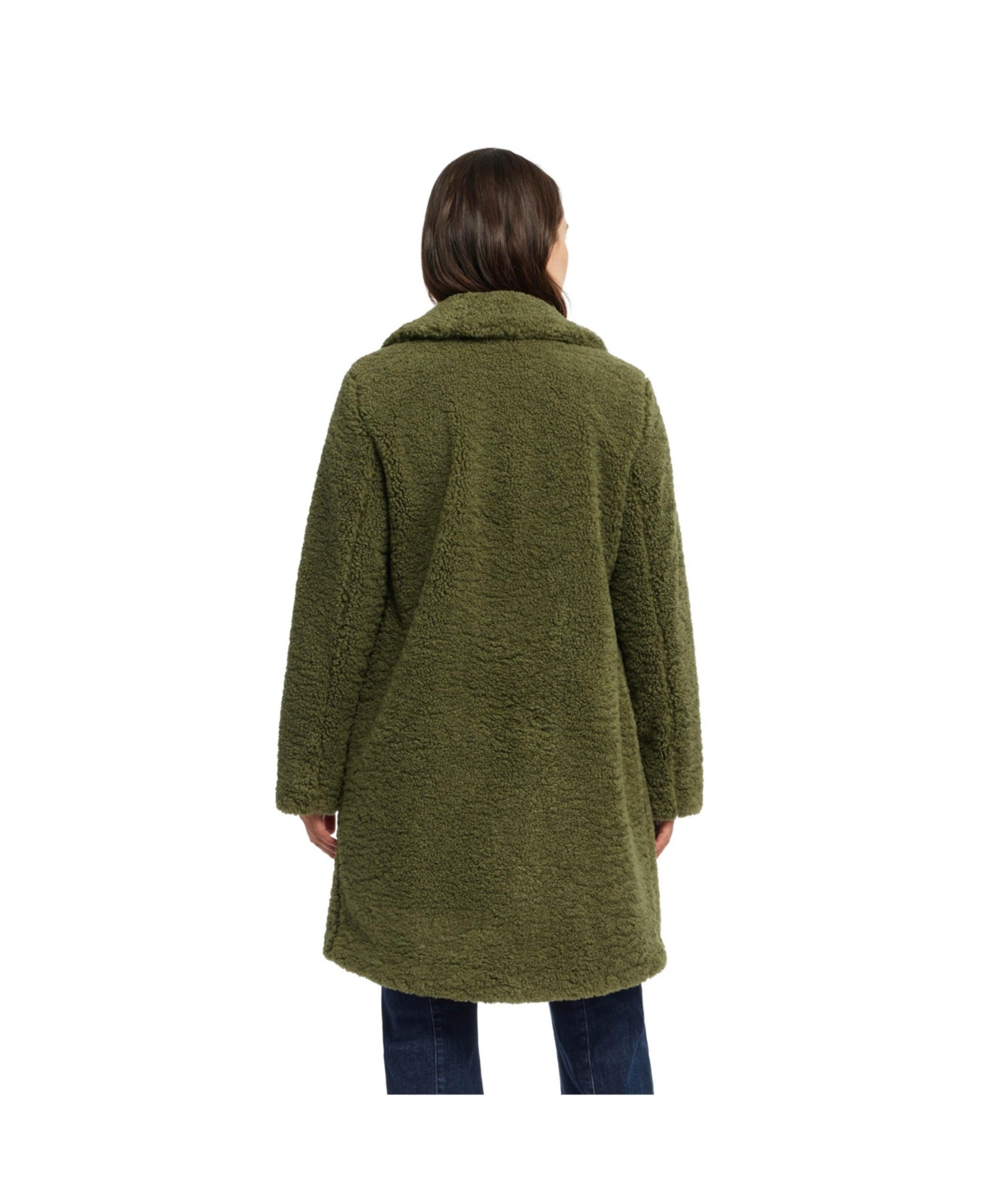 Women's Teddy Coat with Notch Collar