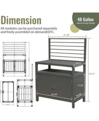 Powder-Coated Aluminum Outdoor Kitchen Style, Durability, Protection