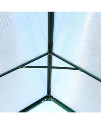 Premium Aluminum Greenhouse, Polycarbonate Panels, Sliding Door