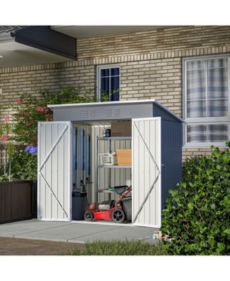 Streamdale 6'x4' Outdoor Metal Storage Shed for Garden Tools Lockable Door