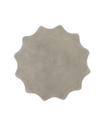 Sunburst Hourglass Concrete Outdoor Side Table