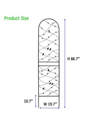 2-Pack 86.7" Metal Garden Trellis - Climbing Plant Support