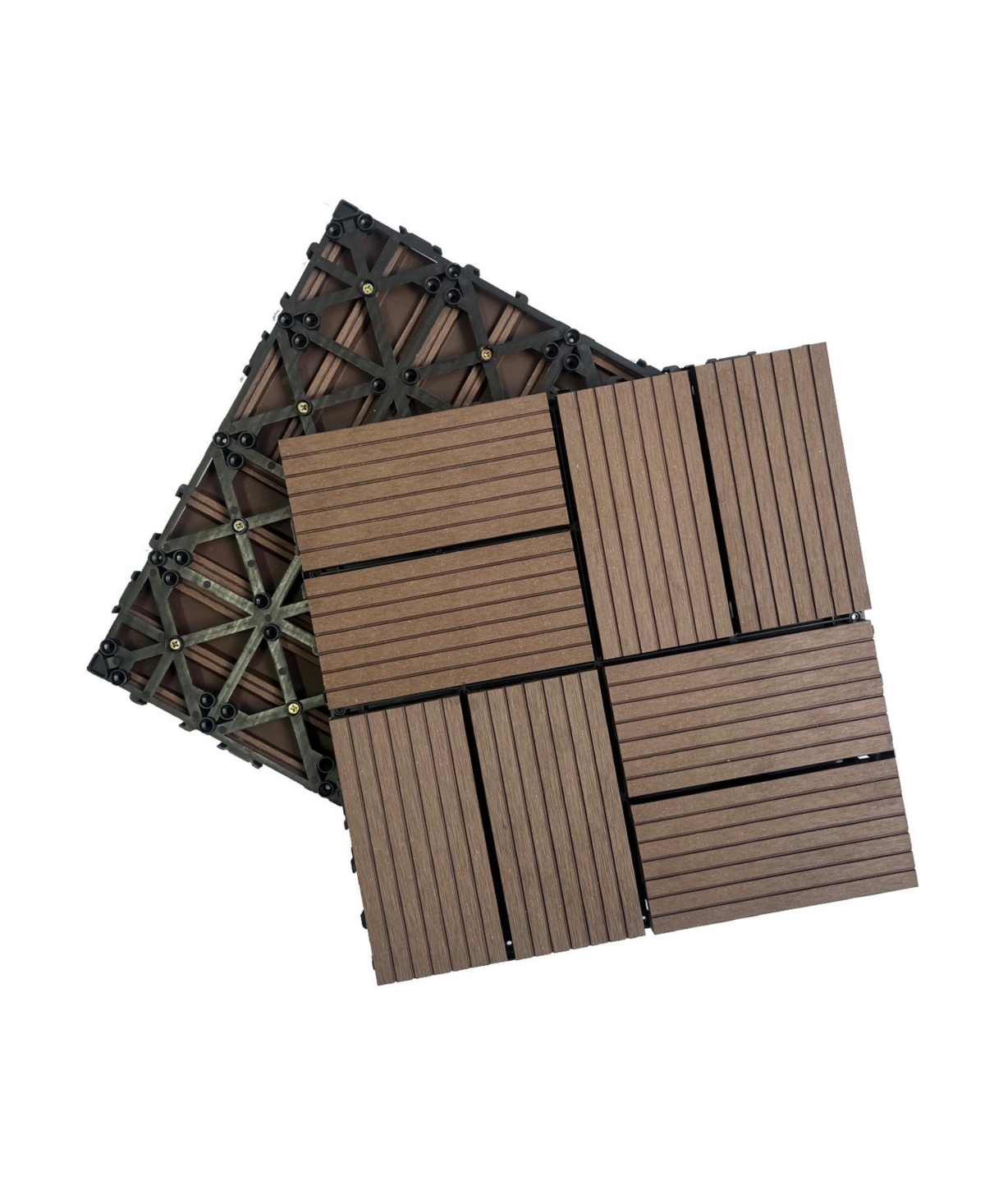 Streamdale Wood-Plastic Composite Deck Tiles (20pcs)