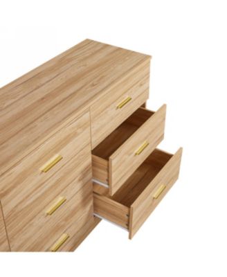 Modern 9-Drawer Bedroom Dresser
