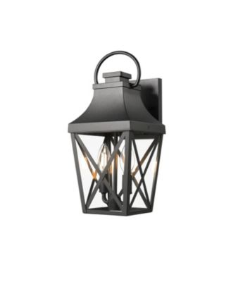 Waterproof Wall Sconce with Clear Glass Shade for Outdoor Use