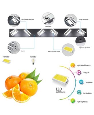 Sleek, Dimmable, Energy-Efficient 6-Light LED Vanity Light