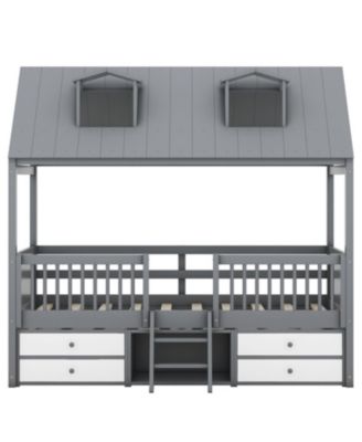 Twin Size Wood Bed House Bed Frame