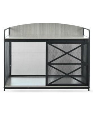 Dog Crate Furniture - Farmhouse End Table