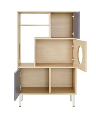 Modern cat Bookcase Cat tree shelves with Storage