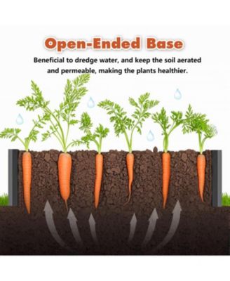 Galvanized Raised Garden Bed - 8x4x1 ft