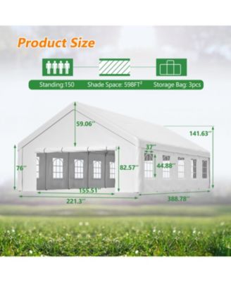 20x32 Party Tent with Sidewalls & Storage Bags