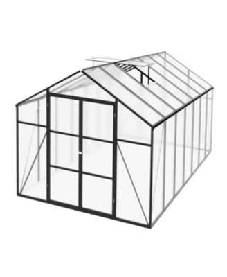 Gain Height 8x14 FT Aluminum Polycarbonate Greenhouse
