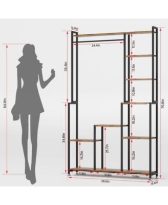 71" 8-Tier Plant Stand with Grow Light