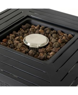 28-inch Iron Square Propane Fire Pit Table