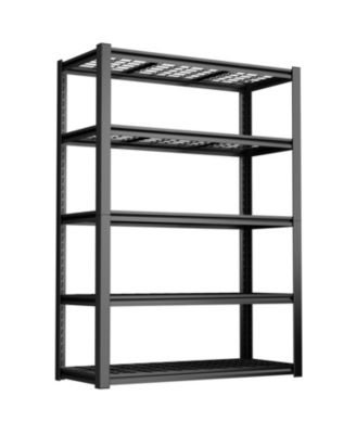 59&amp;quot; Metal Garage Storage Rack - Heavy Duty Adjustable Shelving