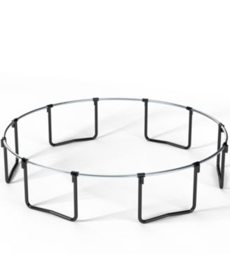 14FT trampoline Pumpkin- Black Red- fframe height 90cm