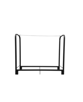 4ft Heavy Duty Firewood Rack - Matte Black