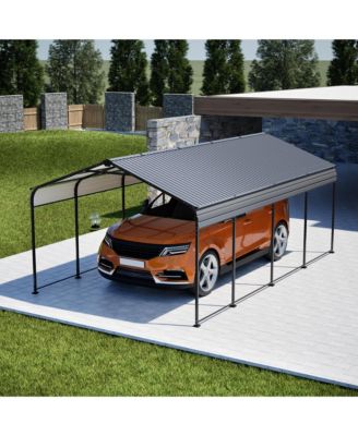 12x20 Metal Carport - Heavy Duty Car Shelter