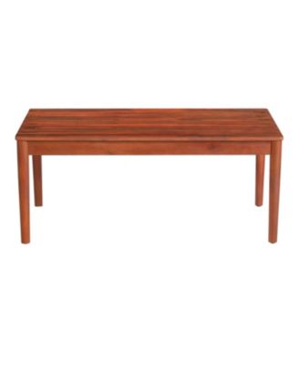 Rustic Acacia Wood Outdoor Coffee Table