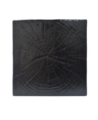 Streamdale Wood-Look Square End Table, Black, Indoor/Outdoor, 33.75"