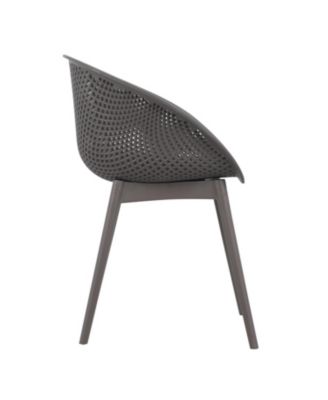 Streamdale Modern Lounge Chairs - Indoor/Outdoor, Warm Grey (2-Pack)