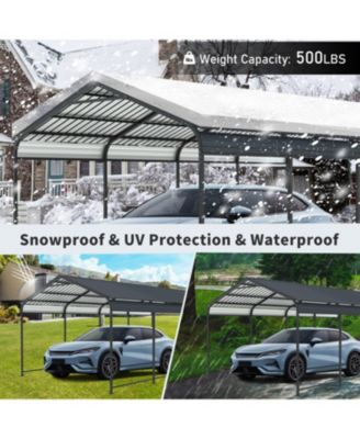 12x21 FT Heavy Duty Galvanized Steel Carport