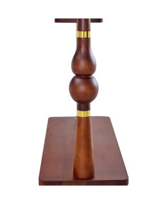 70" Industrial Coat Rack - Wood & Steel, Double Hanger, Storage