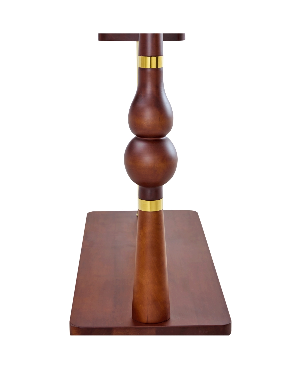 Streamdale Furniture Streamdale 70" Industrial Coat Rack - Wood & Steel, Double Hanger, Storage