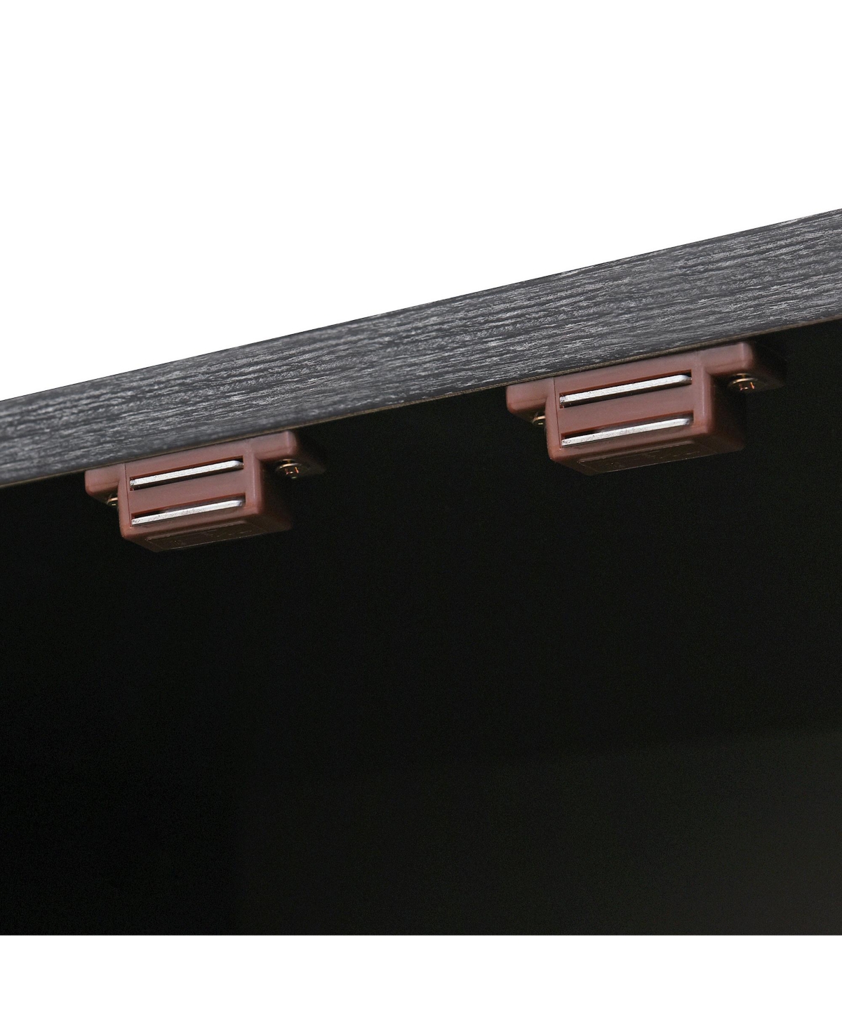 Streamdale Furniture 54" Retro Buffet Cabinet - 4-Door Fluted Sideboard