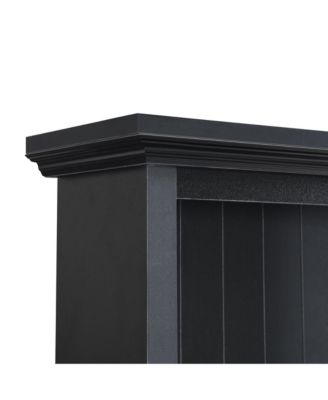 Streamdale Farmhouse 4-in-1 Hall Tree - Mudroom Coat Rack Bench with Drawers, Black