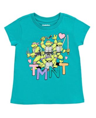 Toddler Girls Leonardo Michelangelo Raphael 2 Pack T-Shirts