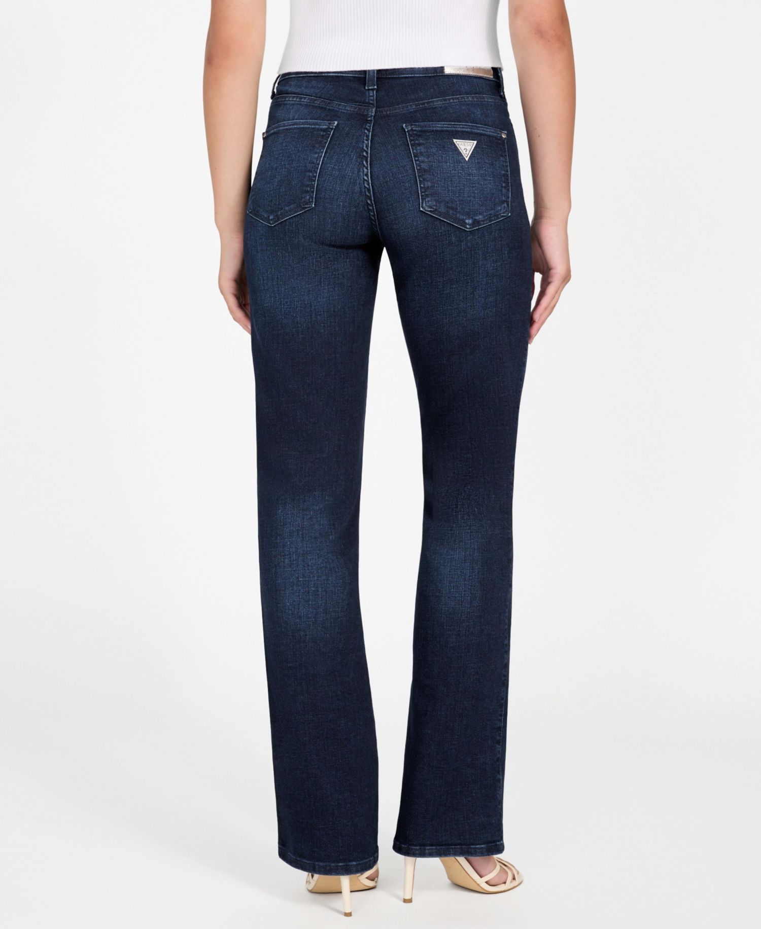 Women's Straight Fit Mid Rise Jeans