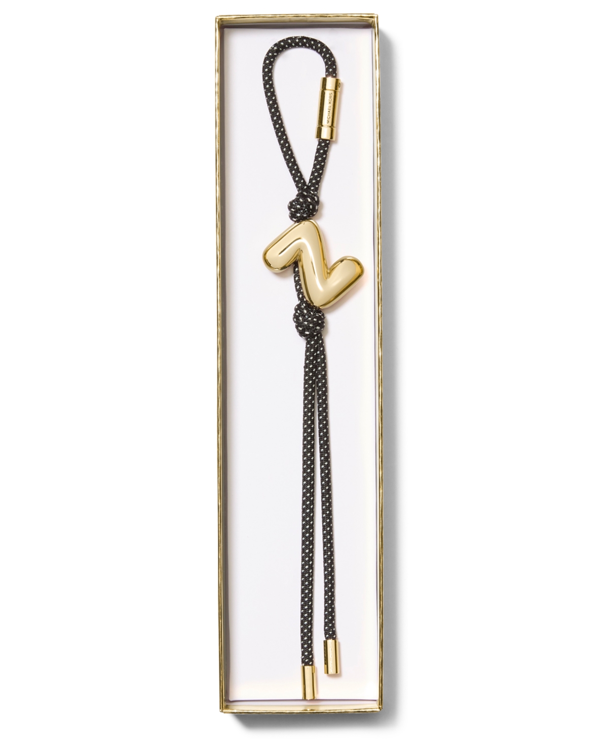 Michael Kors Z Bubble Cord Charm In Black
