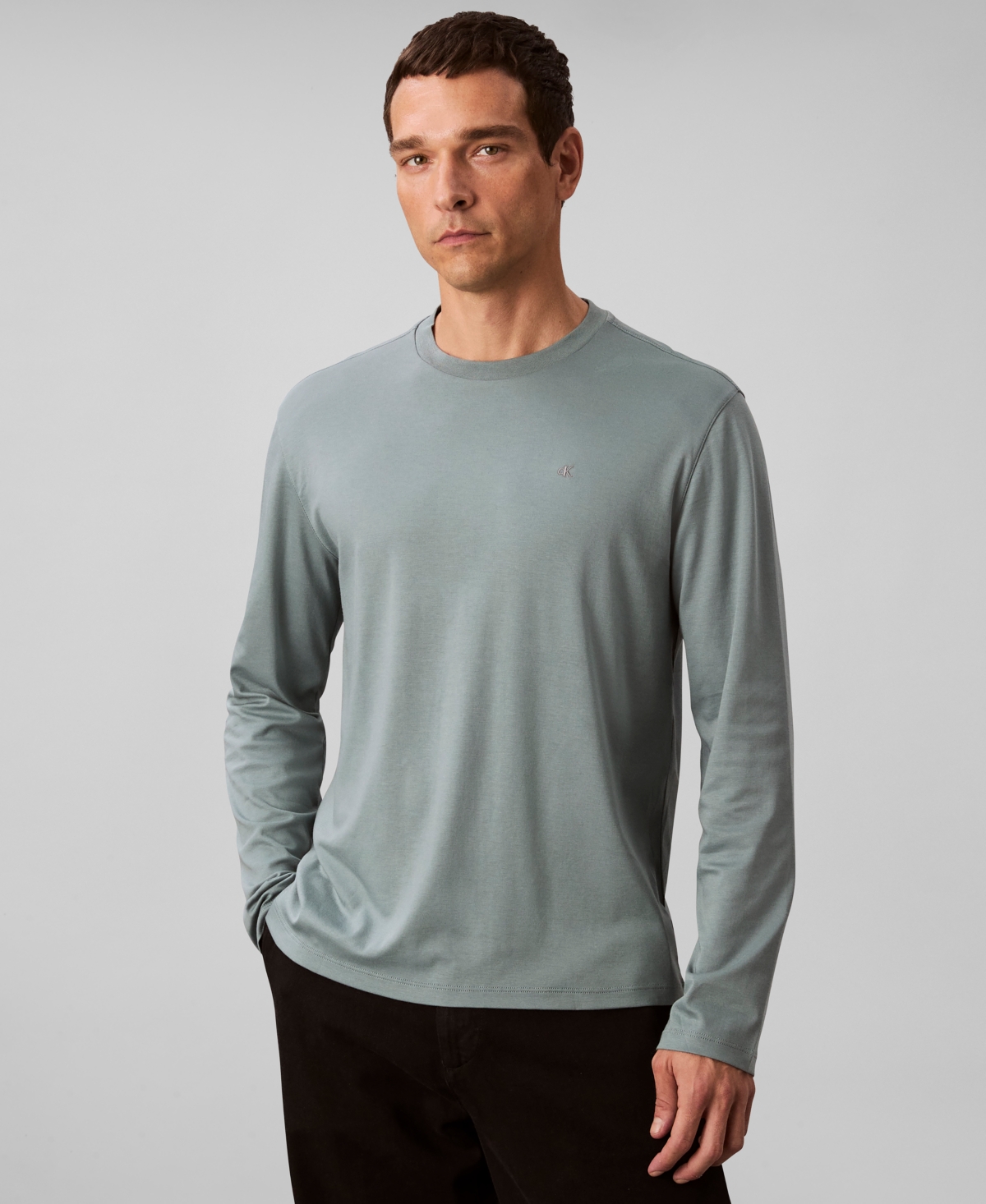 Calvin Klein Men's Crewneck Long Sleeve T-shirt In Multi