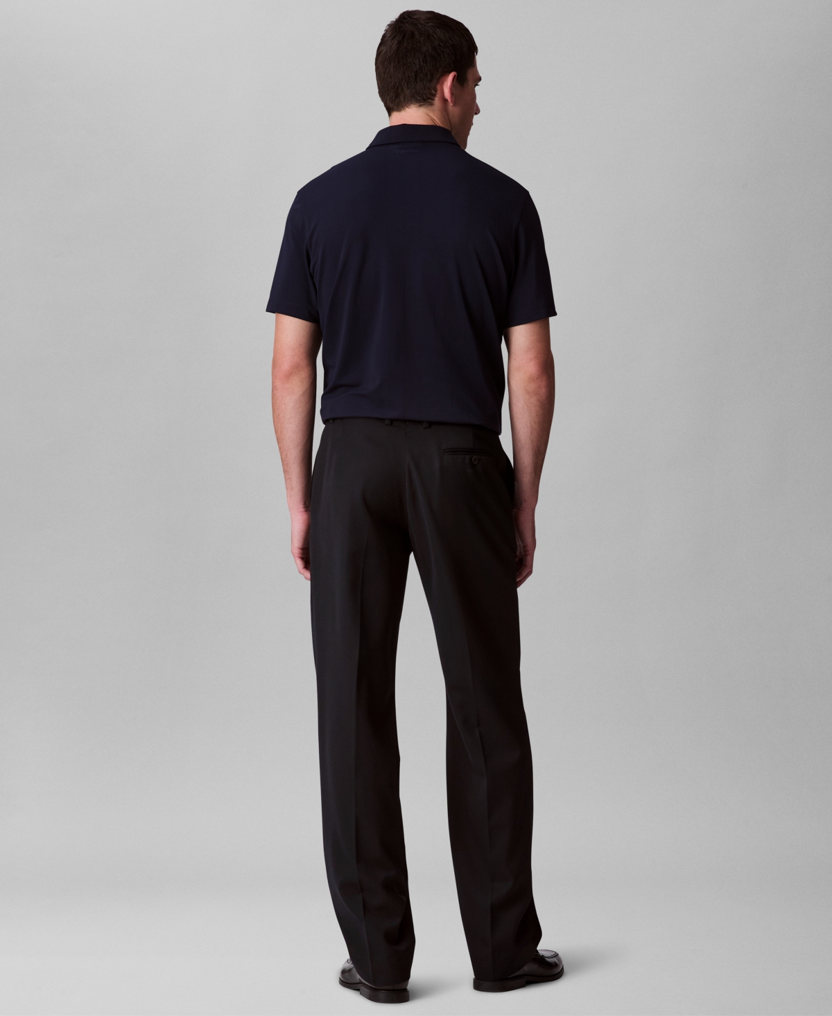 Calvin Klein Men's Short Sleeve Polo Shirt In Blue