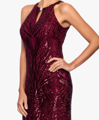 Petite Halter Neck Sequin Dress