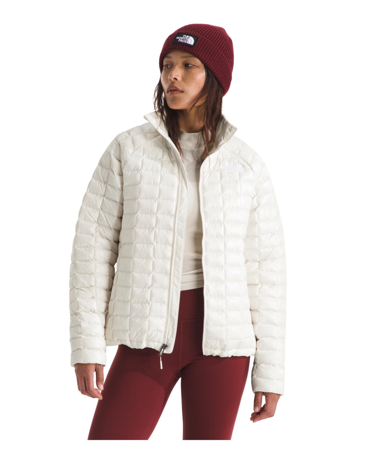 The North Face Women's Thermoball Zip-front Jacket In White