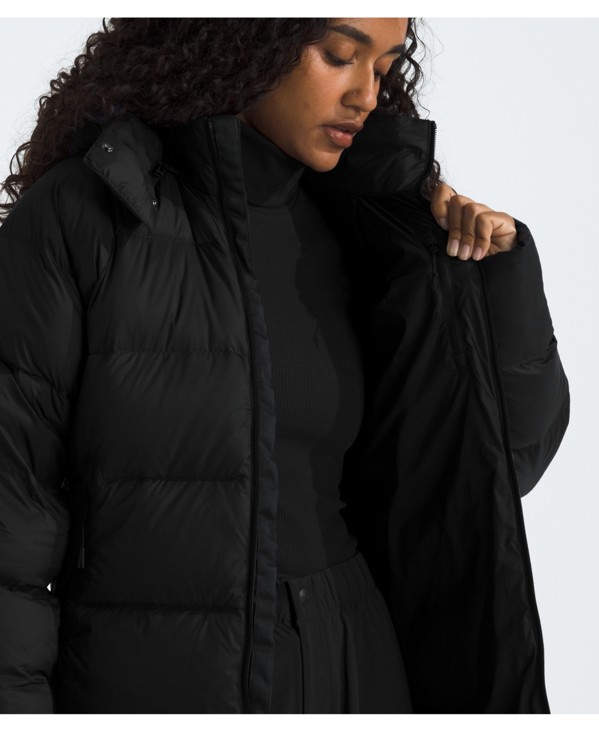 The North Face Hydrenalite City Down Hooded Parka In Black