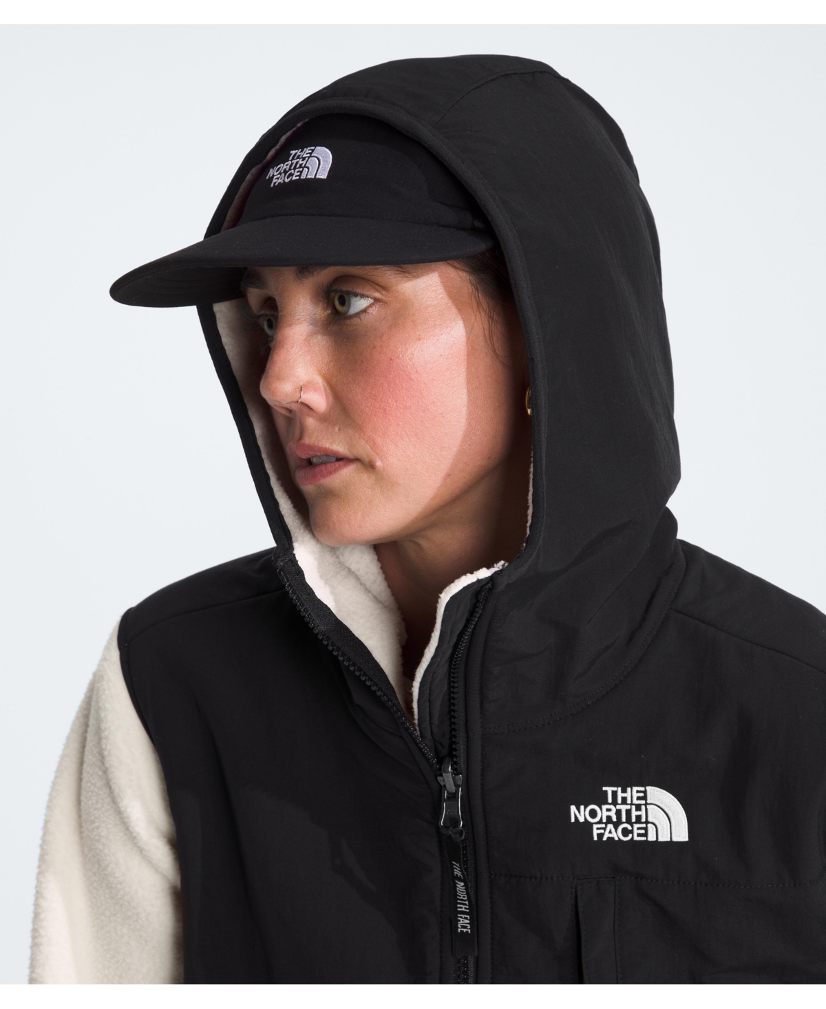 The North Face Womens Retro Denali Hoodie In Black