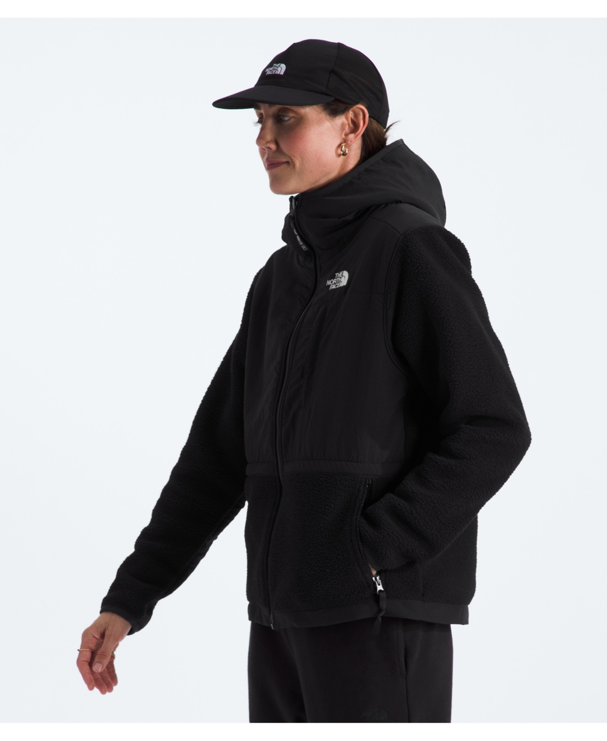 The North Face Women's Retro Denali Long Sleeve Hoodie In Black