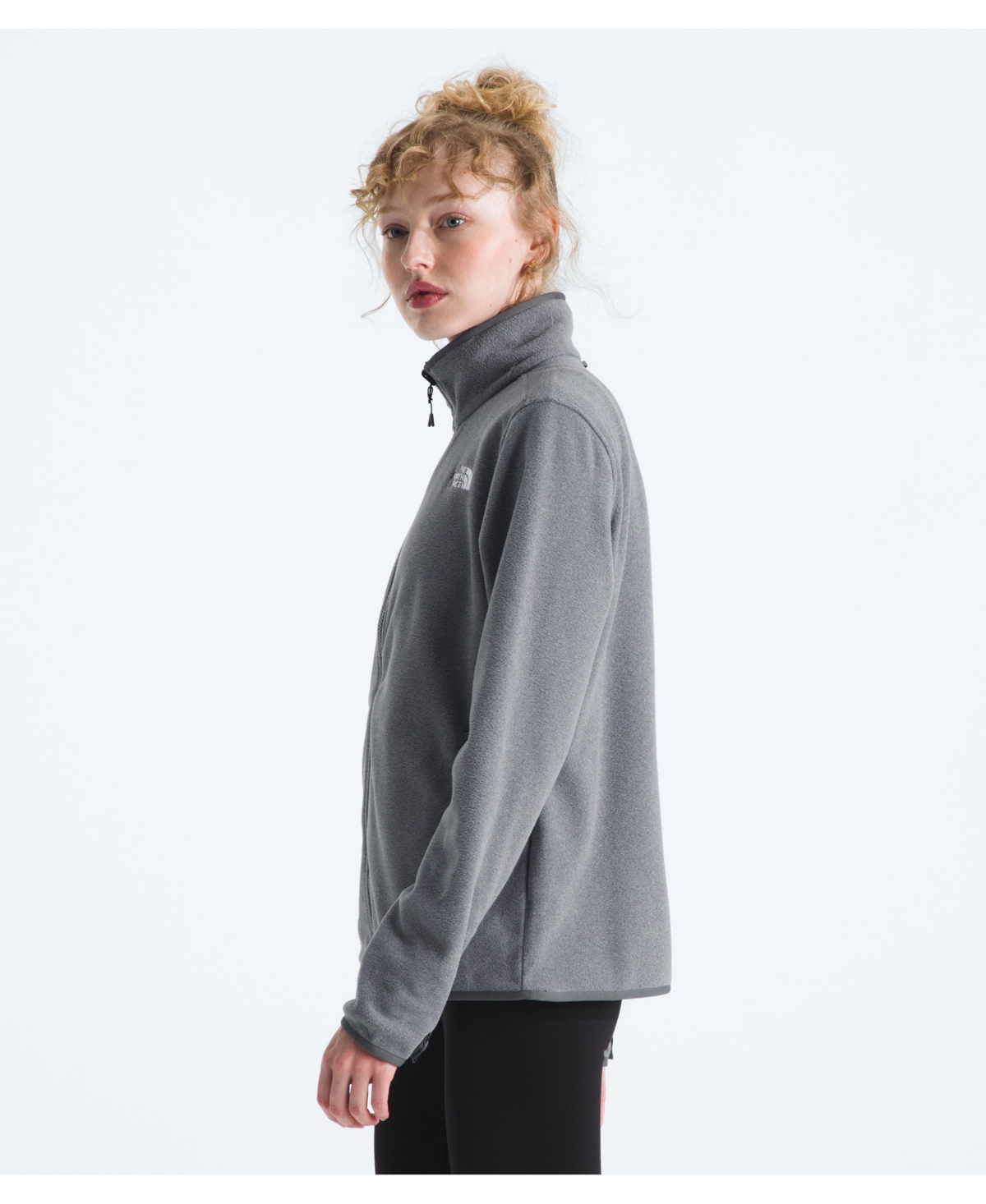 The North Face Women's Glacier Logo Detail Jacket In Gray