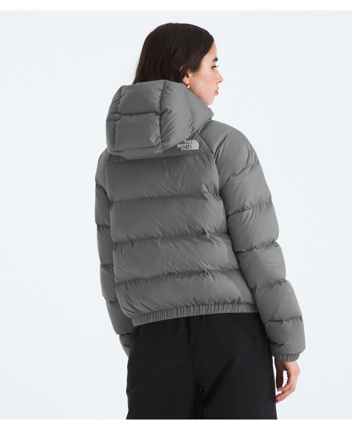 The North Face Women's Hydrenalite Hooded Down Jacket In Gray